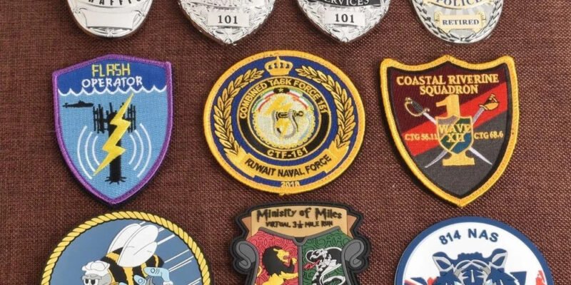 Badges and embroidery patches practical identification accessories