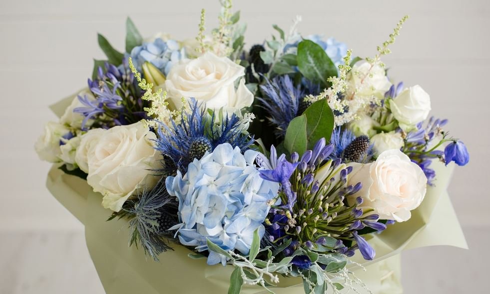 Blue Flower Bouquet Ideas