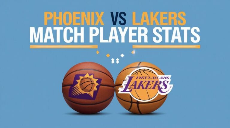 Phoenix Suns vs Lakers Match Player Stats