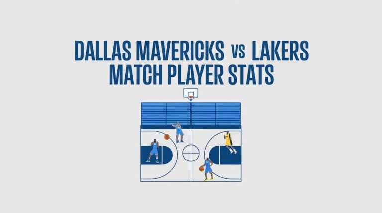 Dallas Mavericks vs Los Angeles Lakers Match Player Stats